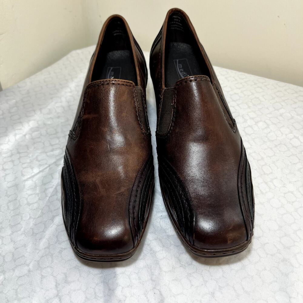 Medicus Luftpolstersohle Leather Slip On Loafer Brown Size 8.5 NWOT
